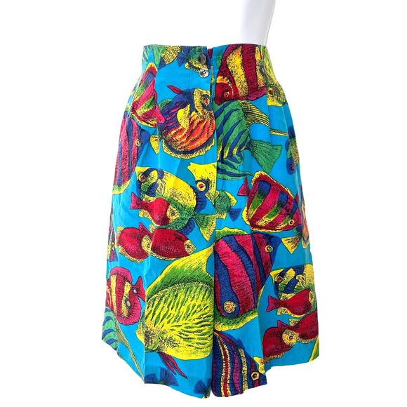 Nordstrom Pants - Vintage NORDSTROM High Waist Silk Fish Shorts